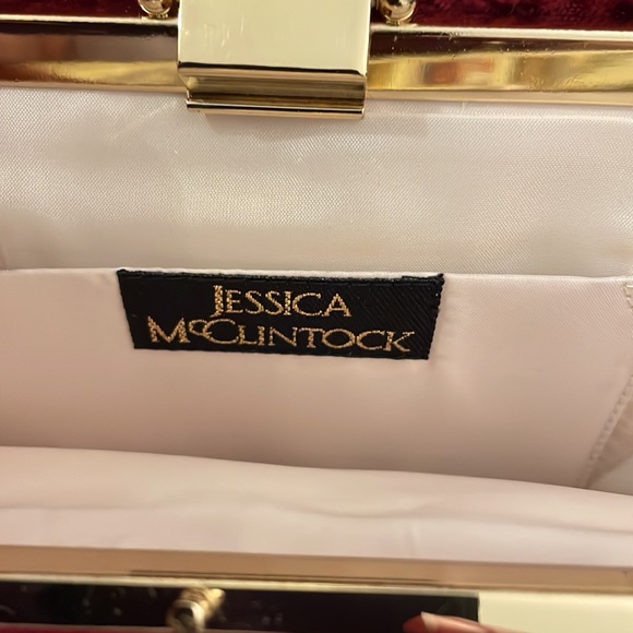 Satin Beige Evening Bag - Picture 2 of 3